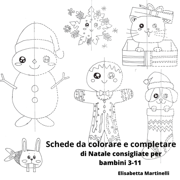 Scheda dell'omino Pan di Zenzero da colorare e completare