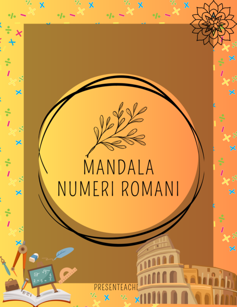 Mandala con i numeri romani