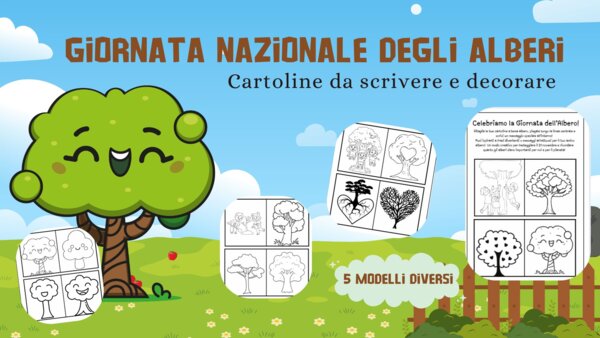 CARTOLINE Giornata Nazionale degli Alberi – 21 Novembre!