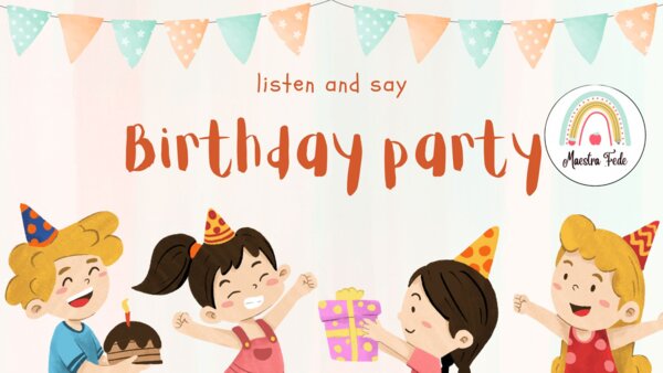Birthday words video-dizionario