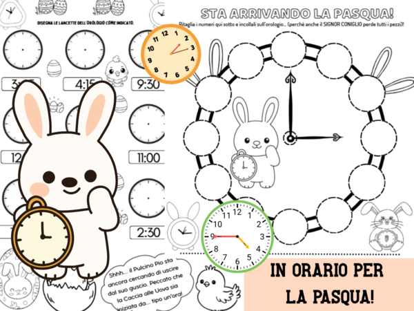 Tic-Toc... È tempo di Pasqua: Esercizi d'Orologio Pasquali!