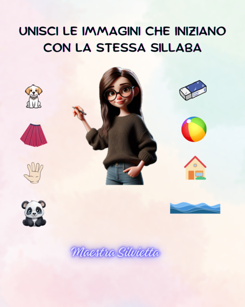 UNISCI LE PAROLE CHE INIZIANO CON LA STESSA SILLABA