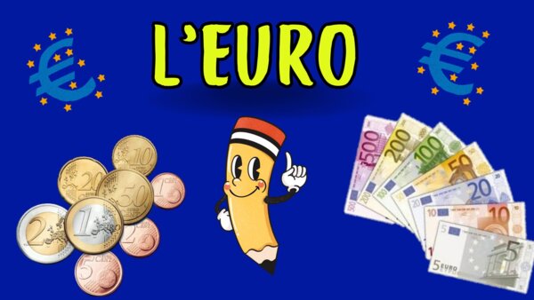 L'EURO: video lezione cos'è, le monete, le banconote, i sottomultipli e i multipli, il cambio e il resto