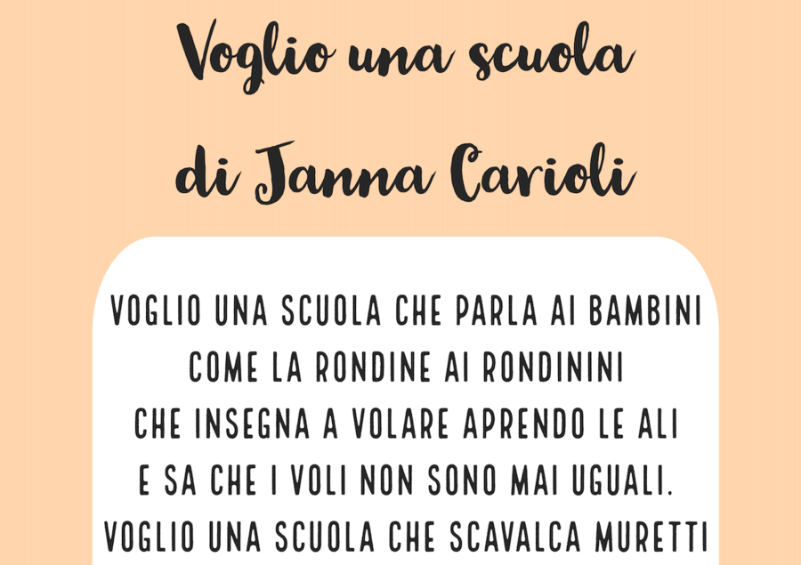 Poesia - Voglio una scuola
