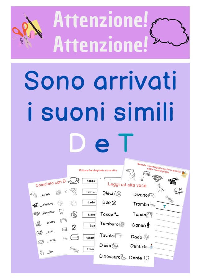 Suoni simili D e T