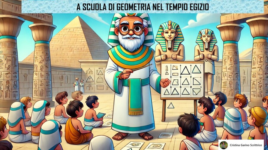A SCUOLA DI GEOMETRIA NEL TEMPIO EGIZIO