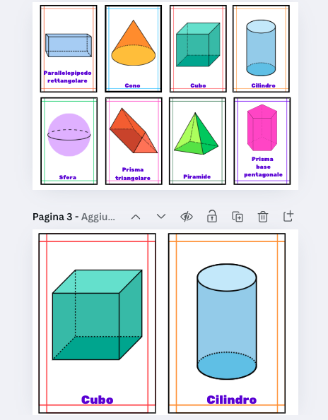 Flashcards dei solidi e cards murali