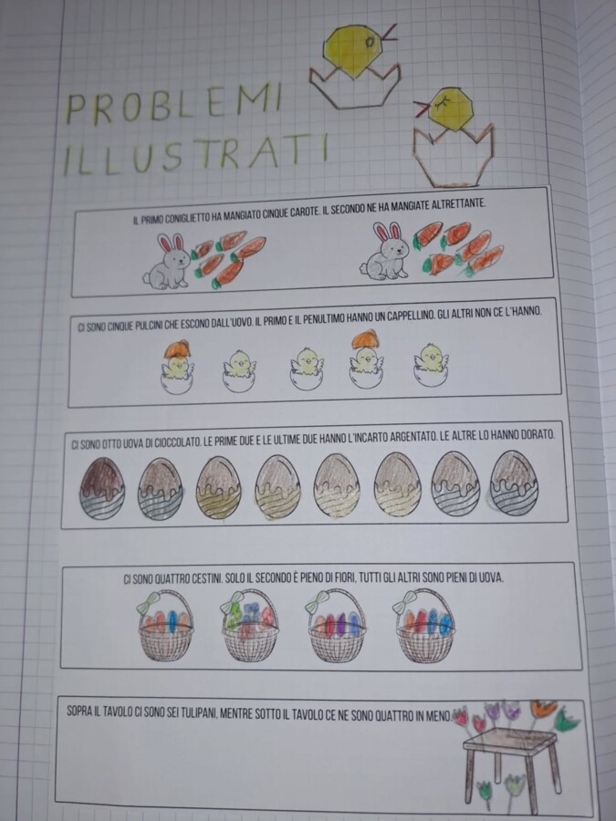 🐣 SOS Compiti di Pasqua? PROBLEMI ILLUSTRATI
