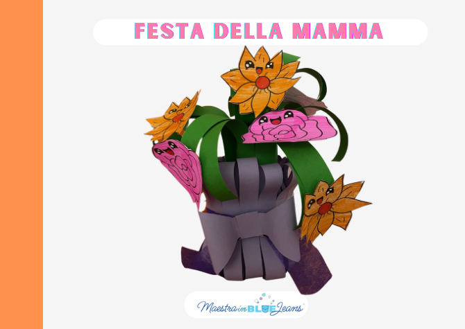 Vaso con fiori - Festa della Mamma