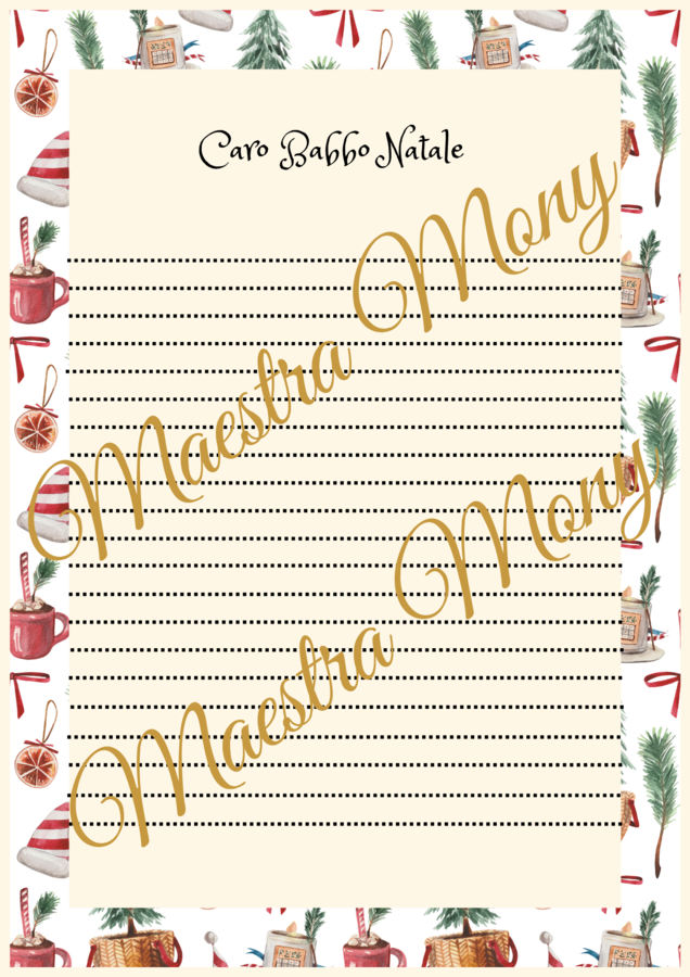 Lettera di classe a Babbo Natale.
