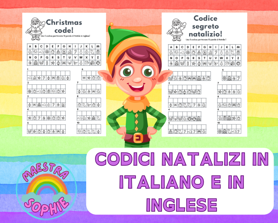 CODICI NATALIZI IN ITALIANO E IN INGLESE