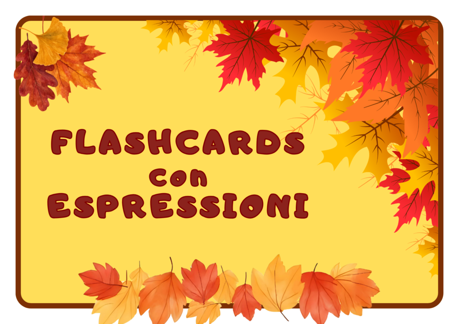 FLASHCARDS con ESPRESSIONI