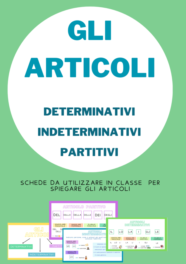Articoli determinativi, indeterminativi e partitivi