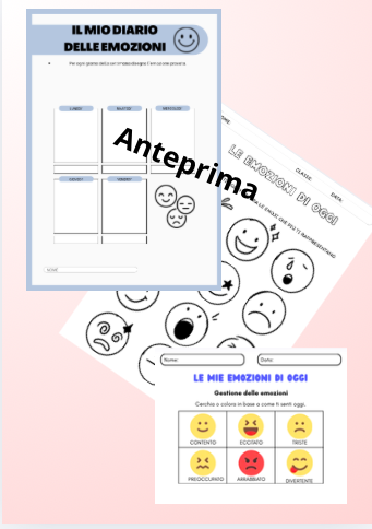 Il Kit delle emozioni - ruote interattive, termometro dell'umore e schede per la Scuola dell'Infanzia e la classe 1° della scuola primaria