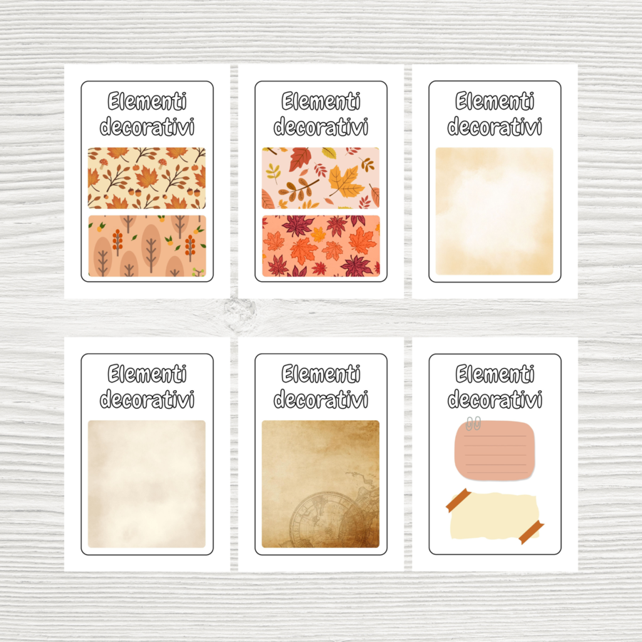 Diario creativo dell'autunno - Scrapbooking per bambini e ragazzi