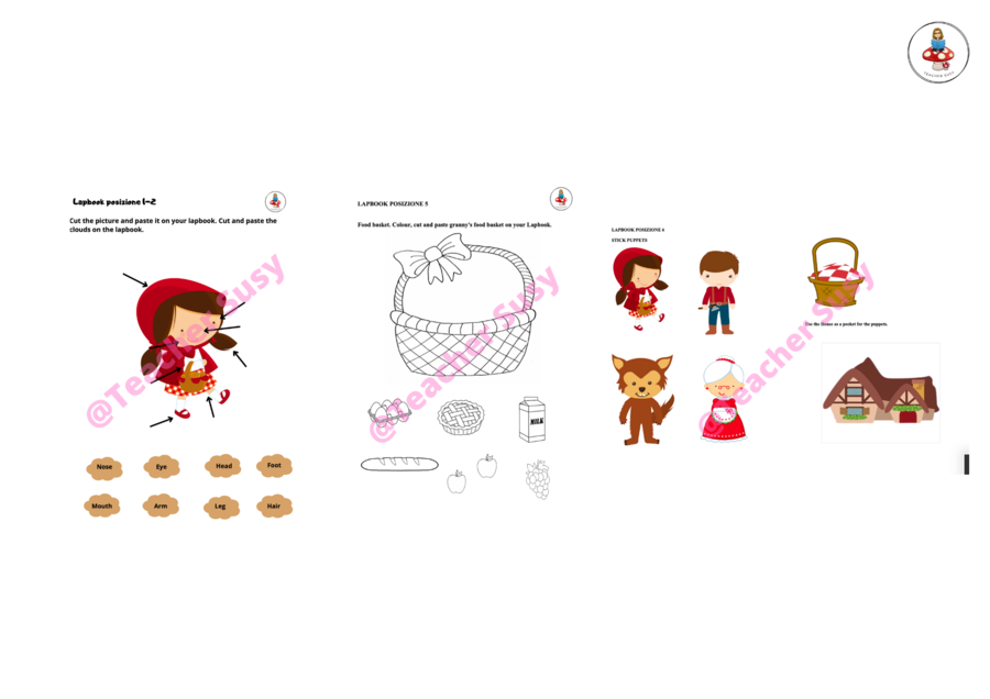 LAPBOOK "Little Red Riding hood"