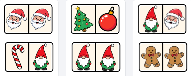 [BUNDLE PDF] Domino di Natale e Memory delle Emozioni - Giochi Didattici Stampabili per la Scuola dell'Infanzia