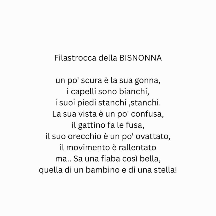 Filastrocca della BISNONNA