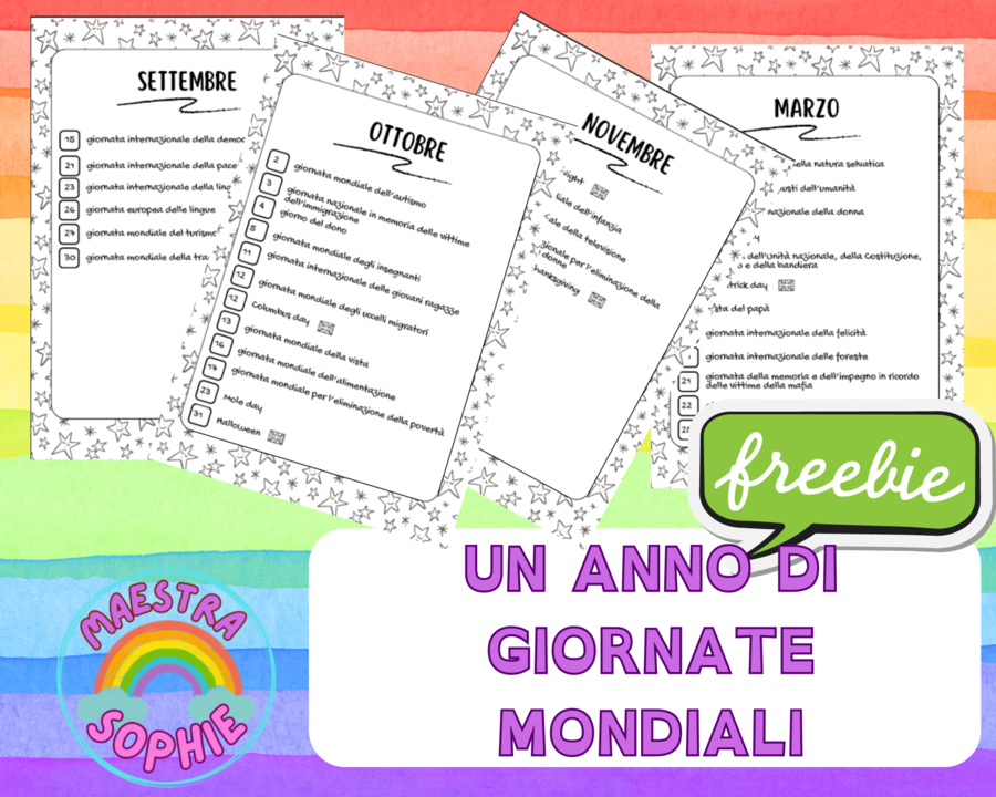UN ANNO DI GIORNATE MONDIALI