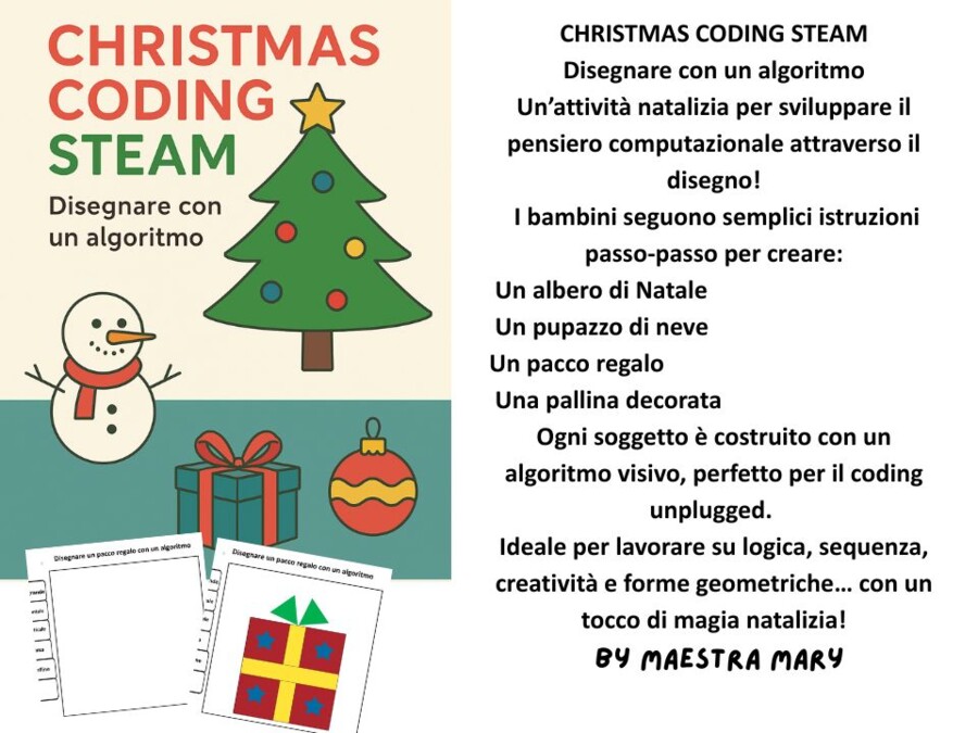Christmas Coding STEAM – Disegnare con un algoritmo