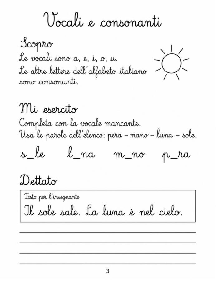 QUADERNO DEI DETTATI – CLASSE SECONDA PRIMARIA