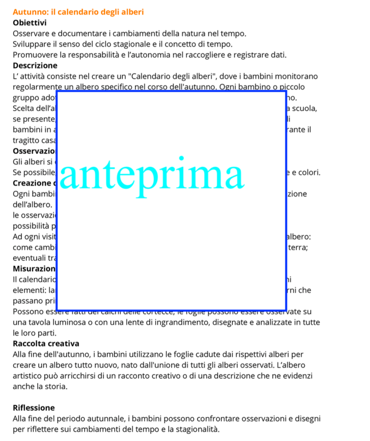 Il calendario degli alberi
