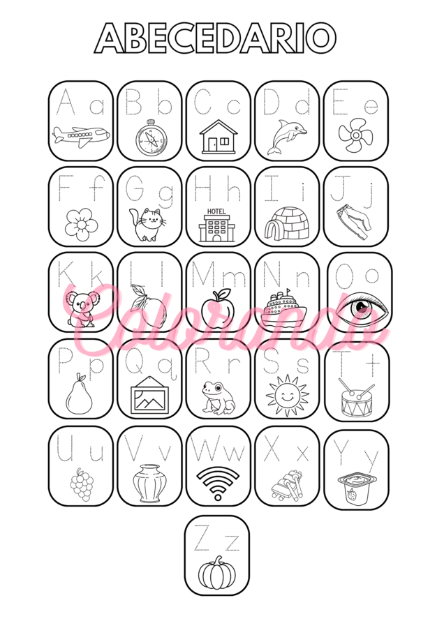 Le Lettere Simpatiche – 33 schede illustrate per imparare l’alfabeto e scrivere le lettere