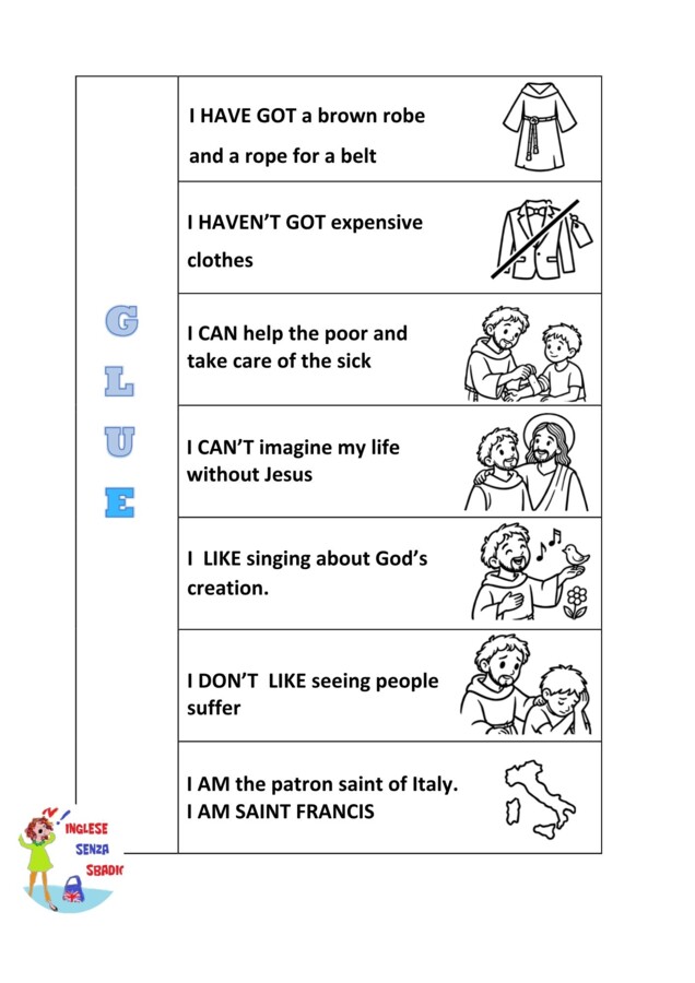 San Francesco in inglese: attività per la scuola primaria