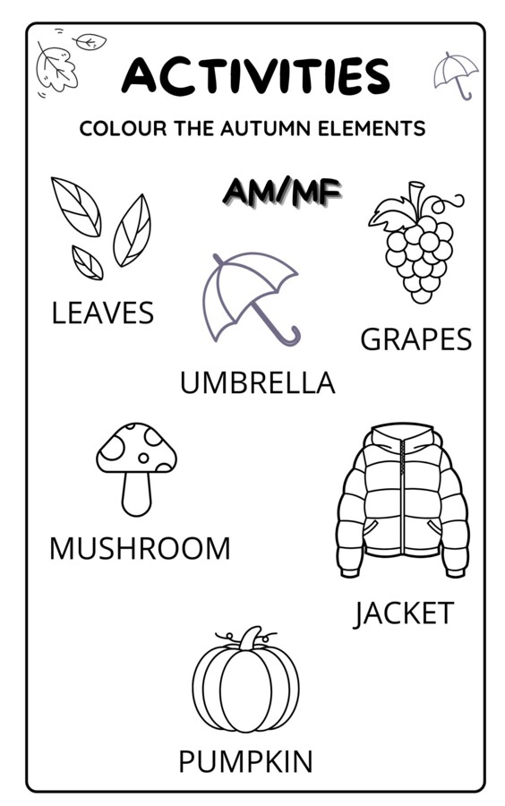Risorsa in inglese sull'Autunno
