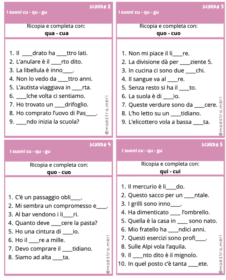 Carte ortografiche 4