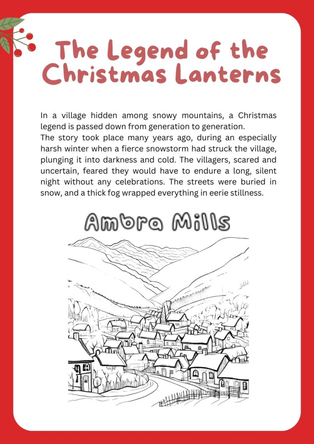 The Legend of the Christmas Lanterns: A Christmas Tale with Activities