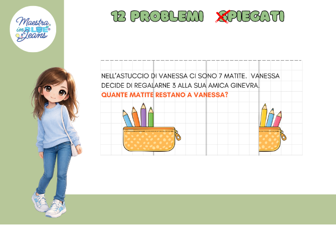 12 PROBLEMI S-PIEGATI (SOTTRAZIONI entro il 10)