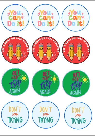 English motivational stickers