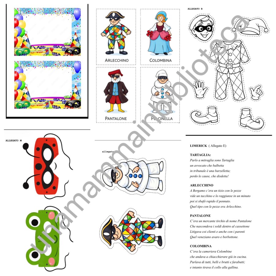 QUATTRO ATTIVITA' DI CARNEVALE