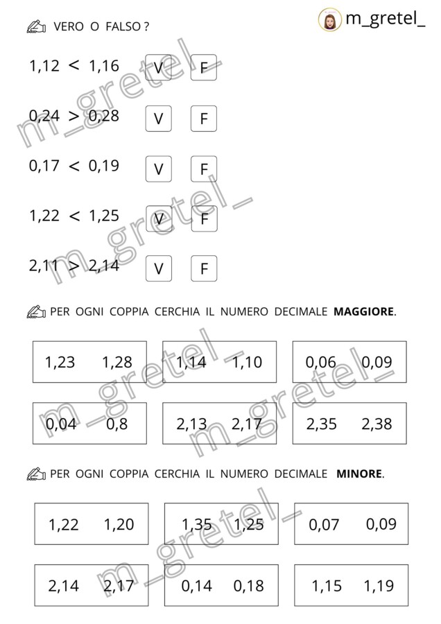 I NUMERI DECIMALI: I CENTESIMI
