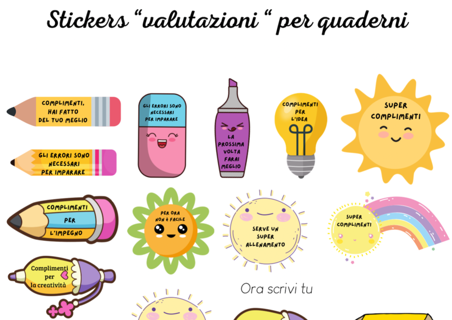 Stickers di valutazione