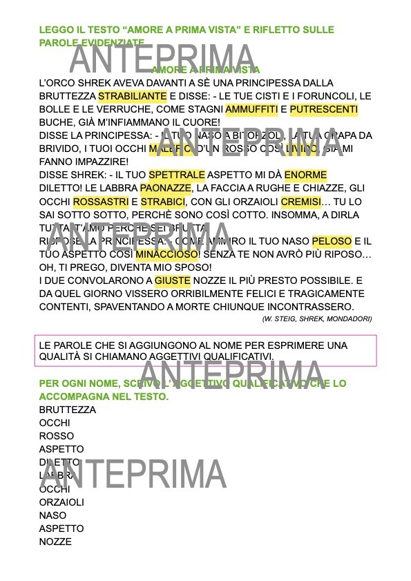 Aggettivi qualificativi