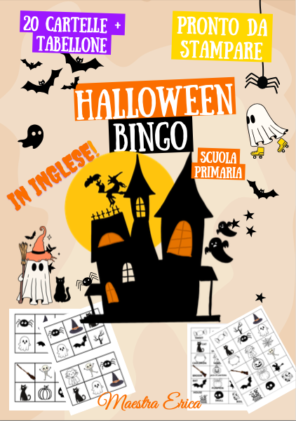 BUNDLE 3 BINGO in Inglese – Halloween, Natale & Numeri 1-90 | Scuola Primaria (Pronto da stampare)