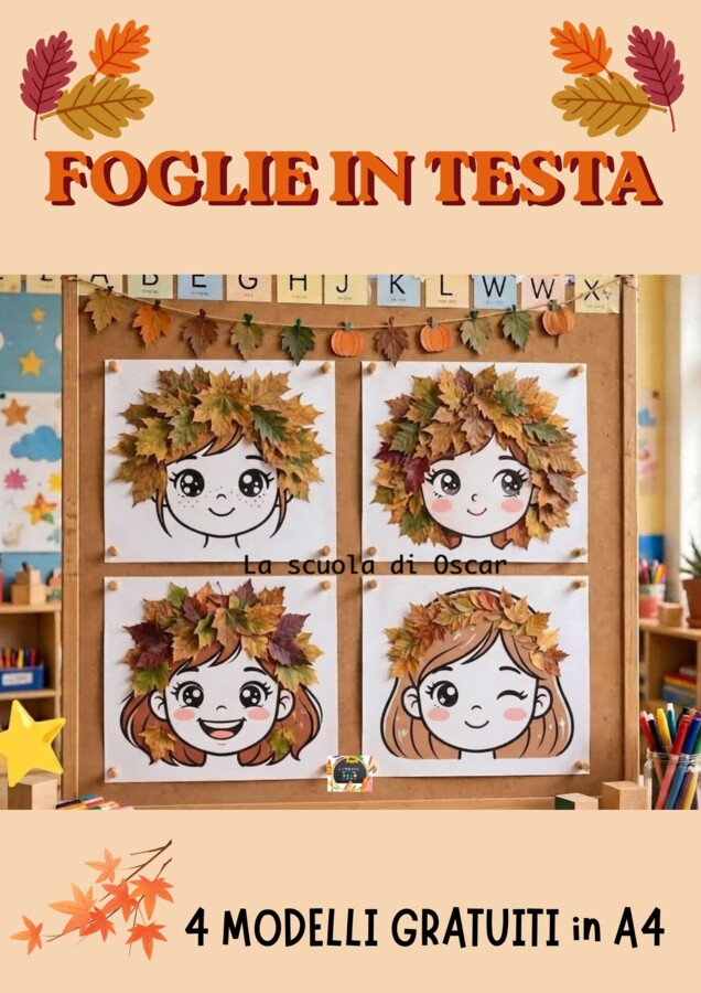Laboratorio sull'Autunno: le FOGLIE IN TESTA 🍂🍃🍂