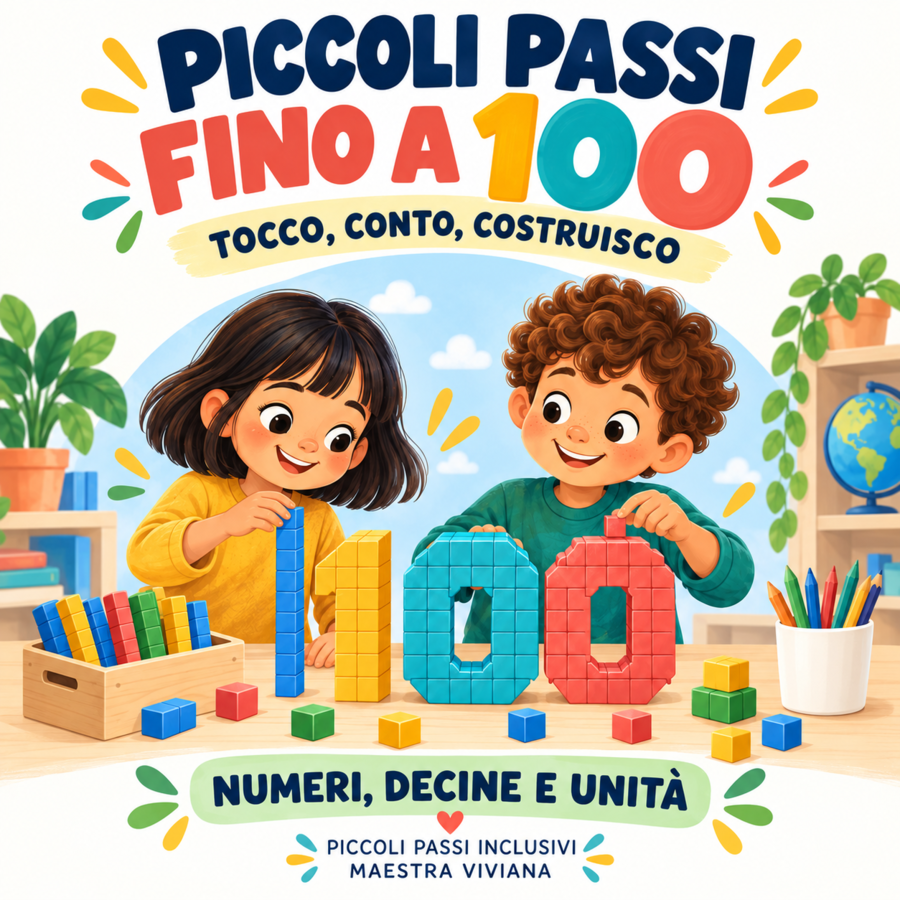 PICCOLI PASSI FINO A 100 — TOCCO, CONTO, COSTRUISCO. Collana Sostegno