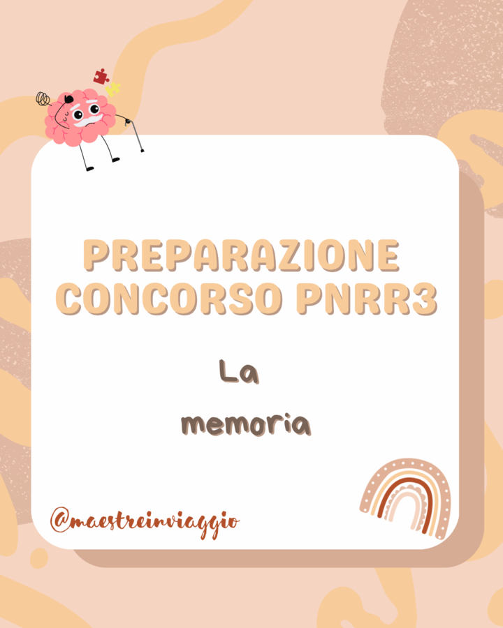 CONCORSO PNRR3- MEMORIA