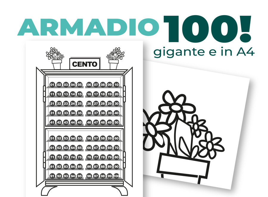 ARMADIO DEL 100 gigante  e in formato A4