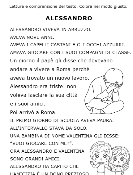 ✨ LETTURA E COMPRENSIONE PER L’INIZIO DELL’ANNO ✨