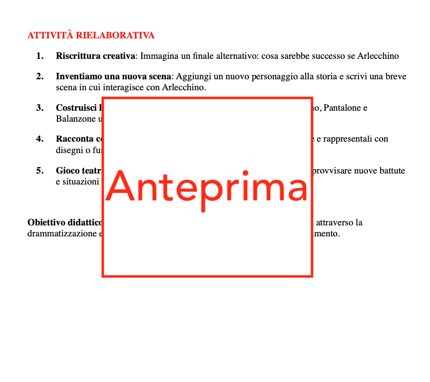 Carnevale in scena: un copione teatrale per giocare con la tradizione tra risate e divertimento -classi 1/5
