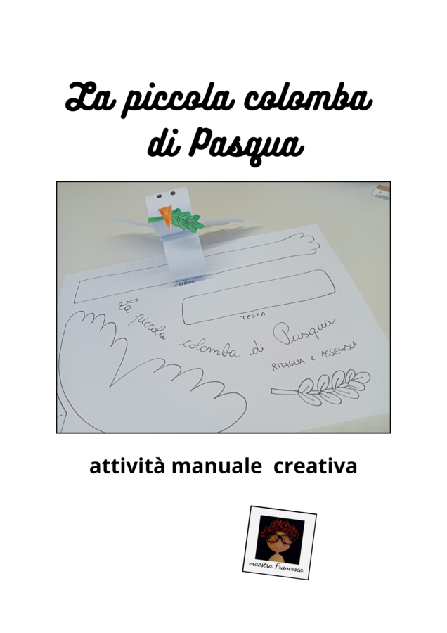 LA PICCOLA COLOMBA DI PASQUA attività creativa