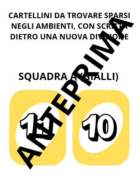 CACCIA AL TESORO CON LE DIVISIONI