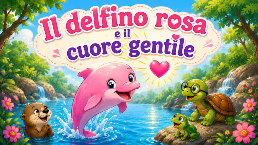 il delfino rosa e il cuore gentile