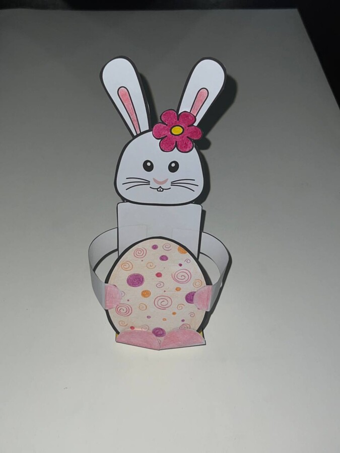 Coniglio Pasquale Cestino – Lavoretto di Pasqua