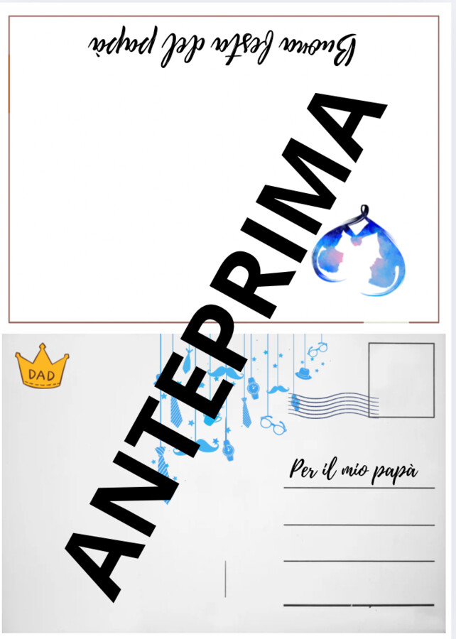 Cartoline di auguri per la festa del papà