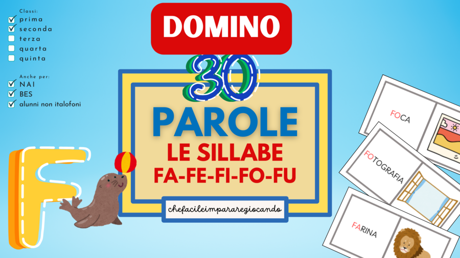 SILLABE FA FE FI FO FU - DOMINO